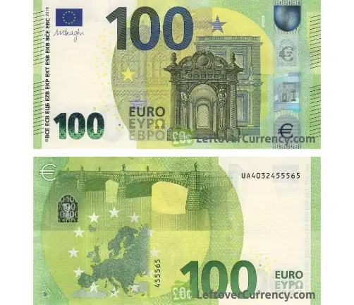 Nota de 100 Euros - 2019 até hoje