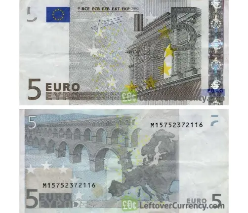 Nota de 5 Euros - 2002 até hoje