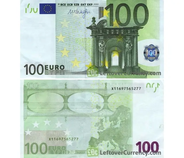 Cem Euros EUR - Nota Antiga