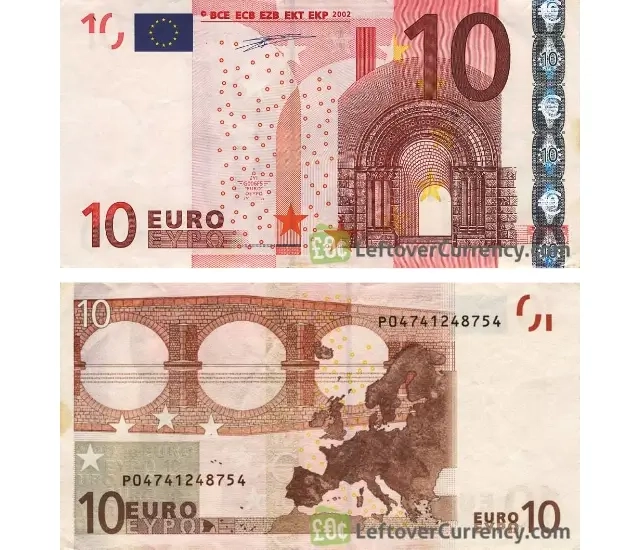 Dez Euros EUR - Nota Antiga