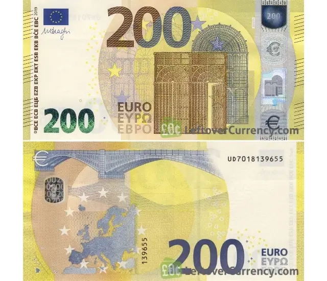 Nota de 200 Euros - 2019 até hoje