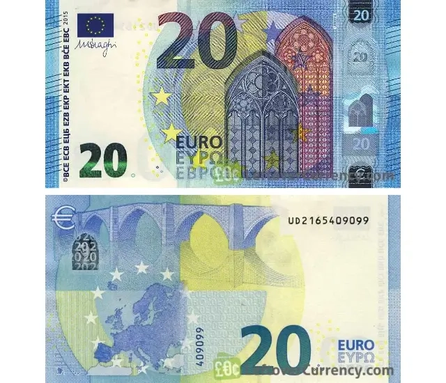 Nota de 20 Euros - 2015 até hoje