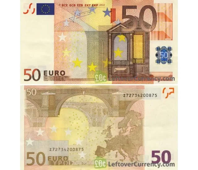 Cinquenta Euros EUR - Nota Antiga